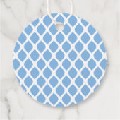 Cute Thank You Birthday Name Any Age Blue Modern フェイバータグ (裏面)