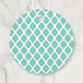 Cute Thank You Birthday Name Any Age Mint Modern フェイバータグ (裏面)