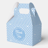 Cute Thank You Birthday Name Any Age Pretty Blue フェイバーボックス (正面)