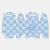 Cute Thank You Birthday Name Any Age Pretty Blue フェイバーボックス (見開き)