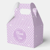 Cute Thank You Birthday Name Any Age Pretty Purple フェイバーボックス (正面)
