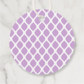 Cute Thank You Birthday Name Any Age Purple Modern フェイバータグ (裏面)