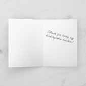 Cute thank you Card カード (内部)