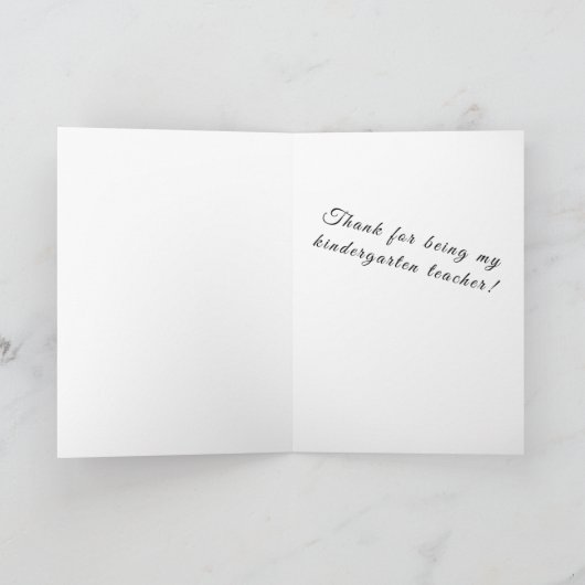 Cute thank you Card カード (内部)