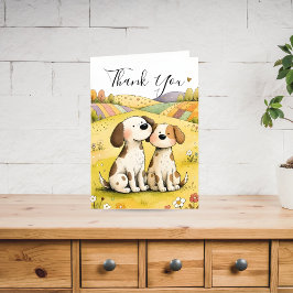 Cute Thank You Dog Card シーズンカード