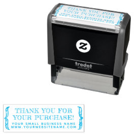 Cute Thank You Purchase Small Business セルフインキングスタンプ