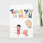 Cute thank you so much Card カード (正面)