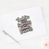 Cute thank you sticker perfect for small business  ラウンドシール (封筒)