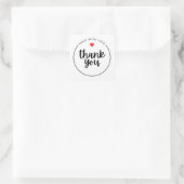 Cute Thank You Sticker | Small Business Packaging スクエアシール (バッグ)