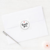 Cute Thank You Sticker | Small Business Packaging スクエアシール (封筒)