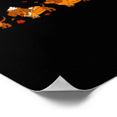 Cute Thanksgiving Dachshund Dogs Fall Gobble Prepp ポスター (角)