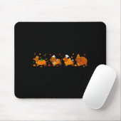 Cute Thanksgiving Dachshund Dogs Fall Gobble Prepp マウスパッド (マウス)