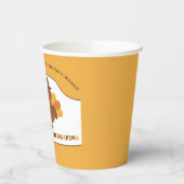 Cute Thanksgiving Turkey 紙コップ (左)