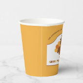 Cute Thanksgiving Turkey 紙コップ (右)