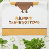 Cute Thanksgiving Turkey Holiday Cooking Gift キッチンタオル (折り畳み)
