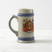 Cute Thanksgiving turkey mug Rim ビールジョッキ (左)
