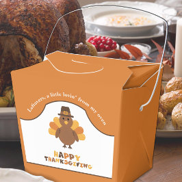 Cute Thanksgiving Turkey Orange Leftovers Take Out フェイバーボックス