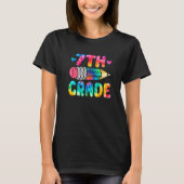 Cute Tie Dye  Seventh Grade Happy First Day Of Sch Tシャツ (正面)