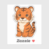 Cute Tiger Cub シール (シート)