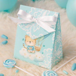 Cute Tiger Hot Air Balloon thank you Favor Box フェイバーボックス