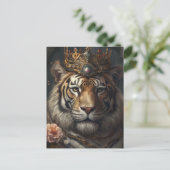 Cute Tiger in a Crown ポストカード (スタンド正面)