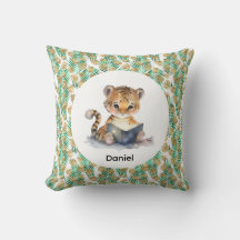 Cute Tiger Reading a Book