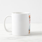 Cute Tiger Wearing Glasses Illustration Coffee Mug コーヒーマグカップ (左)