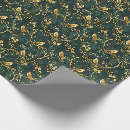 Cute tiled bird pattern  ラッピングペーパー (角)