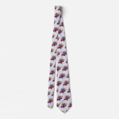 Cute tiled blueberry tie pattern  ネクタイ (裏面)