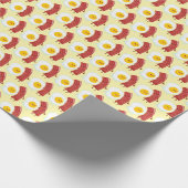 Cute tiled eggs bacon pattern ラッピングペーパー (角)