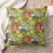 Cute tiled farm animals pattern クッション (ブランケット)