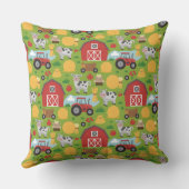 Cute tiled farm animals pattern  クッション (裏面)