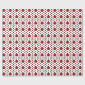Cute tiled ladybug pattern ラッピングペーパー (フラット)