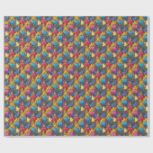 Cute tiled melting ice cream pattern  ラッピングペーパー (フラット)