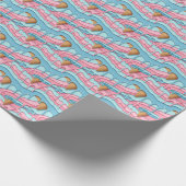 Cute tiled melting ice cream pattern  ラッピングペーパー (角)