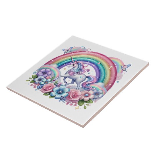 Cute tiled unicorn lovers  タイル (側面)