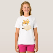 Cute Tired Corgi Tシャツ (正面フル)