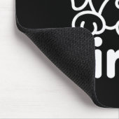 Cute tired dog design マウスパッド (コーナー)