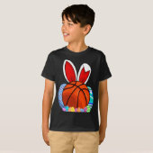Cute To Basketball Easter Egg Bunny Tシャツ (正面フル)