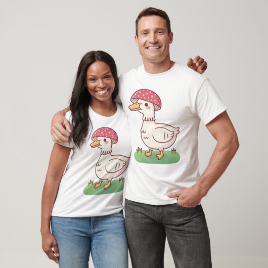Cute Toadstool Mushroom Duck Tシャツ (ユニセックス)