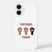 Cute Toe Bean Cat Paw Trio Design Case-Mate iPhoneケース (裏面)