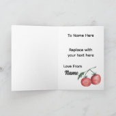 Cute Tomato Valentine’s Card – Head to-Ma-Toes カード (内部)