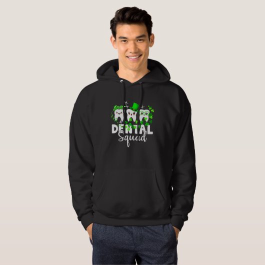 Cute Tooth Leprechaun Hat Dental Squad St Patrick  パーカ (正面フル)