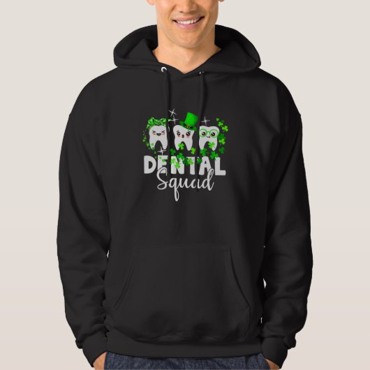 Cute Tooth Leprechaun Hat Dental Squad St Patrick  パーカ (正面)