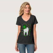 Cute Tooth Leprechaun Hat Dental Squad St Patrick' Tシャツ (正面フル)