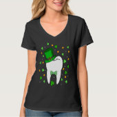 Cute Tooth Leprechaun Hat Dental Squad St Patrick' Tシャツ (正面)