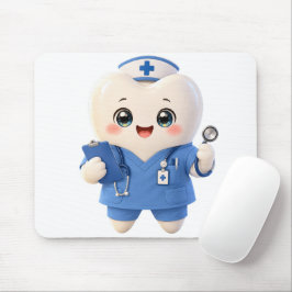 Cute Tooth Nurse Mouse Pad | Dental Gift マウスパッド