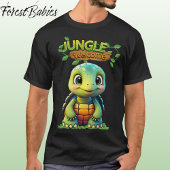 Cute Tortoise Box Turtle Animal Character Black 🐢 Tシャツ