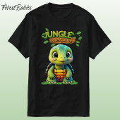 Cute Tortoise Box Turtle Animal Character Black 🐢 Tシャツ