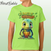 Cute Tortoise Box Turtle Animal Character Green 🐢 Tシャツ